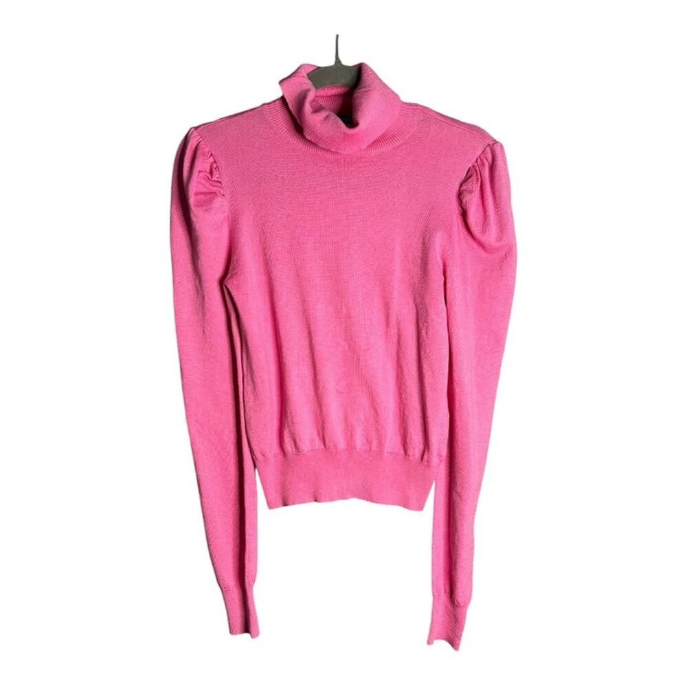 Forever 21 Pink Puff Long Sleeve Turtleneck Sweater Medium